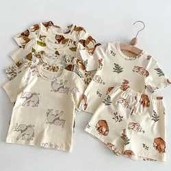 Conjunto verano niño Milangel: camiseta y pantalón corto de algodón