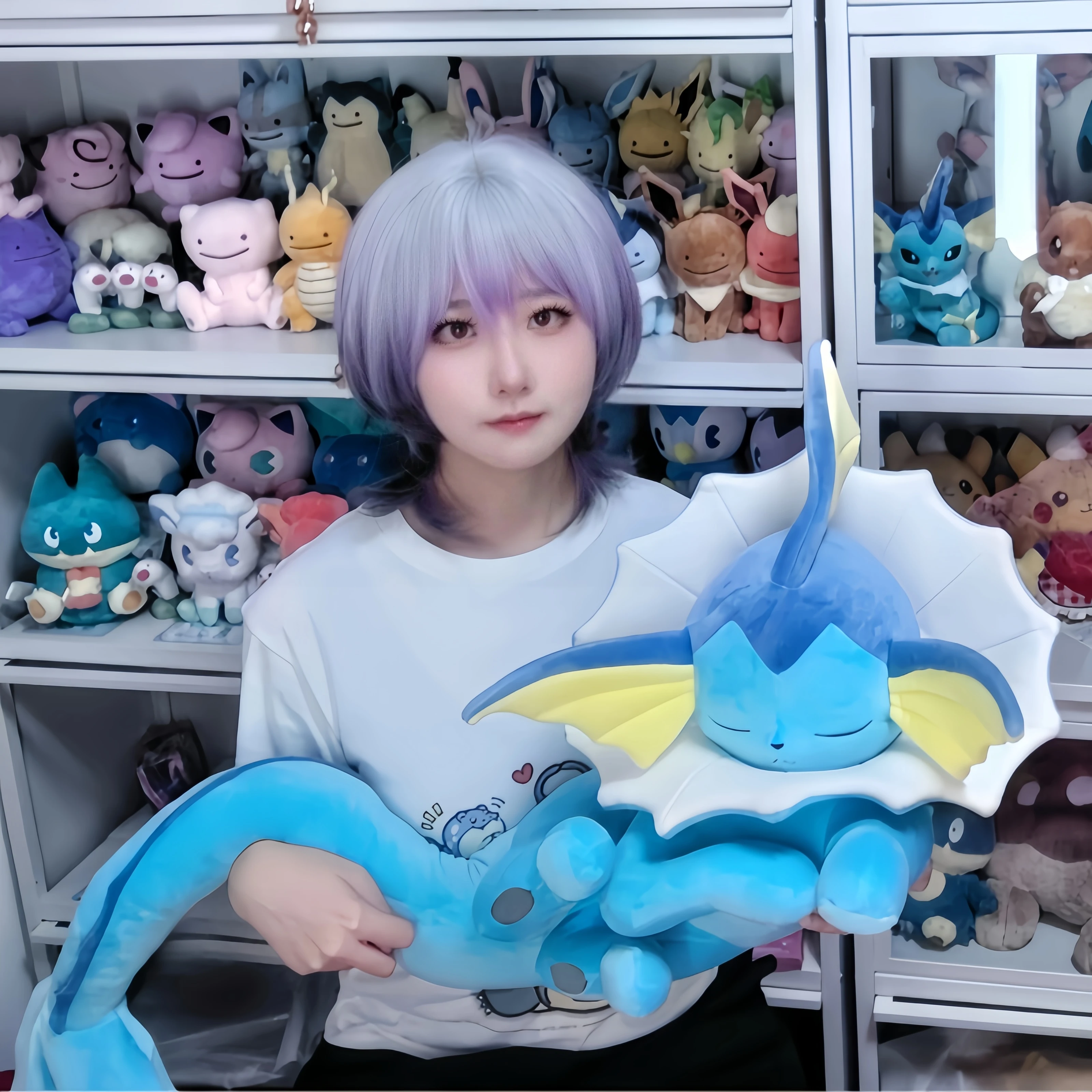 Peluches Pokémon de Vaporeon y Eevee, suave para niños - imagen 5