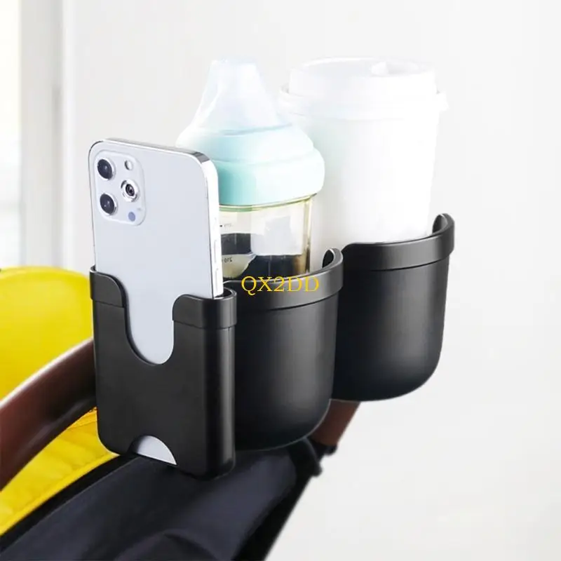 QX2D soporte bebidas doble para cochecito con giro - imagen 5