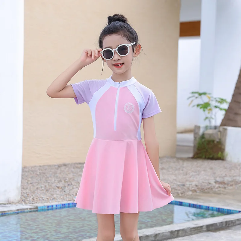 Traje de baño para niña con falda princesa secado rápido - imagen 5