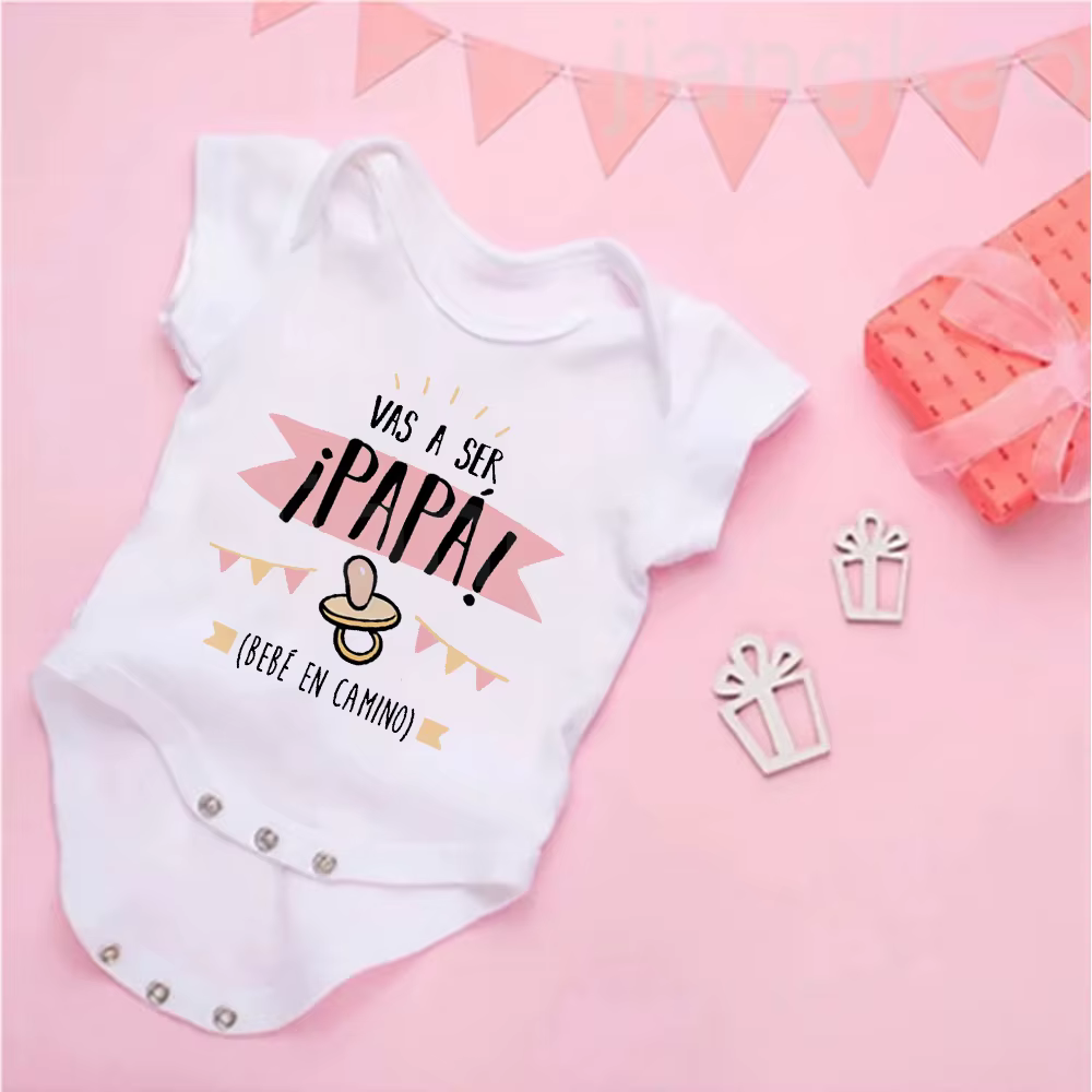 Body con estampado para bebé recién nacido – Algodón suave lavable - imagen 3