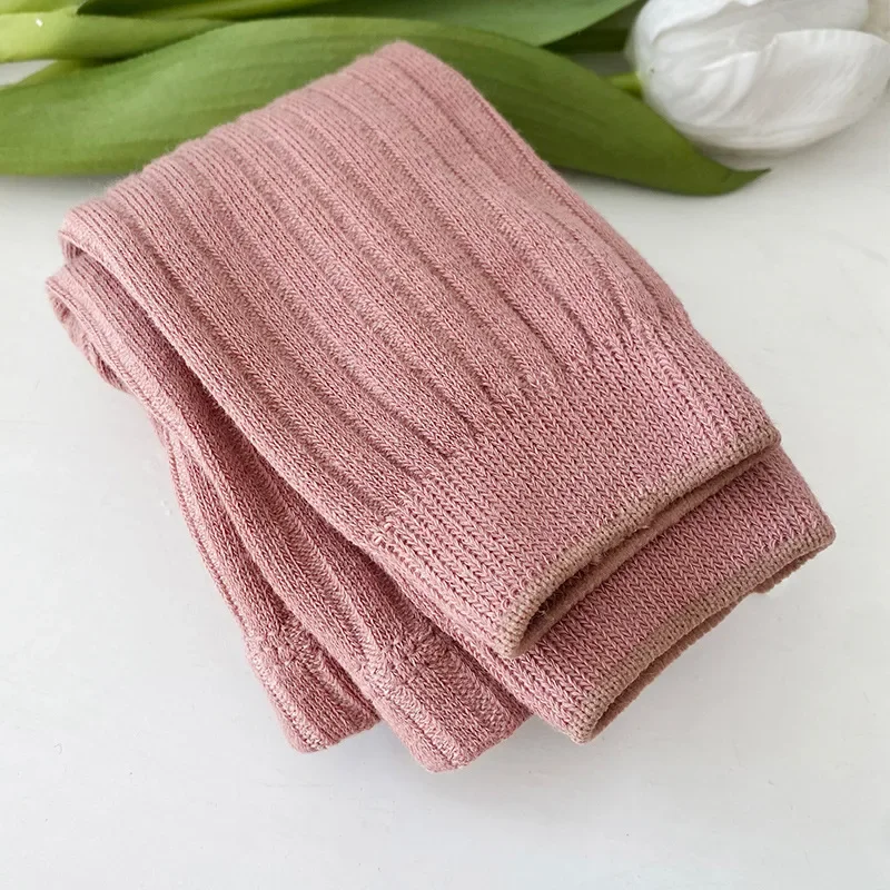 Pantalones bebé acanalados de algodón color sólido para primavera otoño - imagen 3