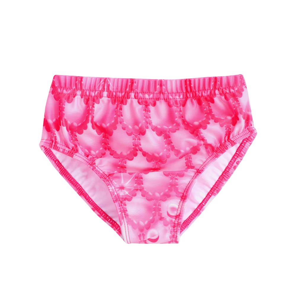 Traje de baño infantil sirena con falda tipo vestido princesa para nadar - imagen 5