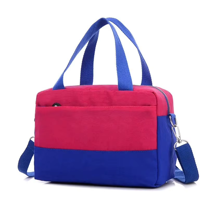 Bolso maternal de estilo casual con franjas de colores para mamás - imagen 2