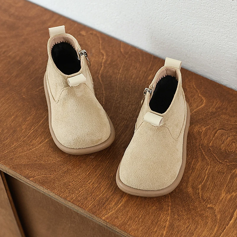 Botines Oxford de gamuza con borreguito antideslizantes para bebés - imagen 5