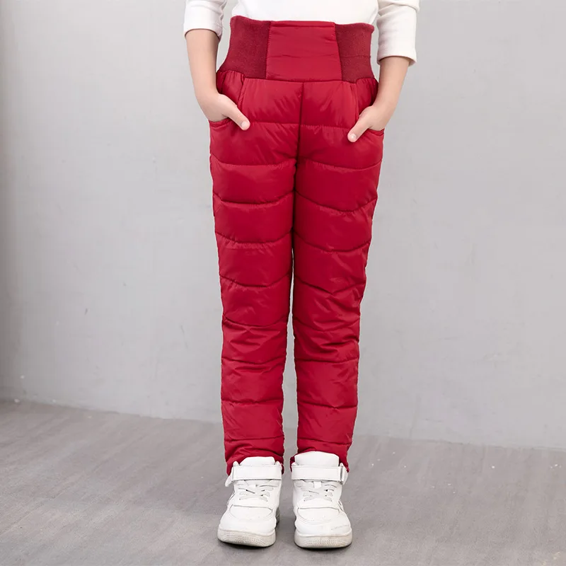 Pantalones de invierno acolchados impermeables para niños y niñas - imagen 2