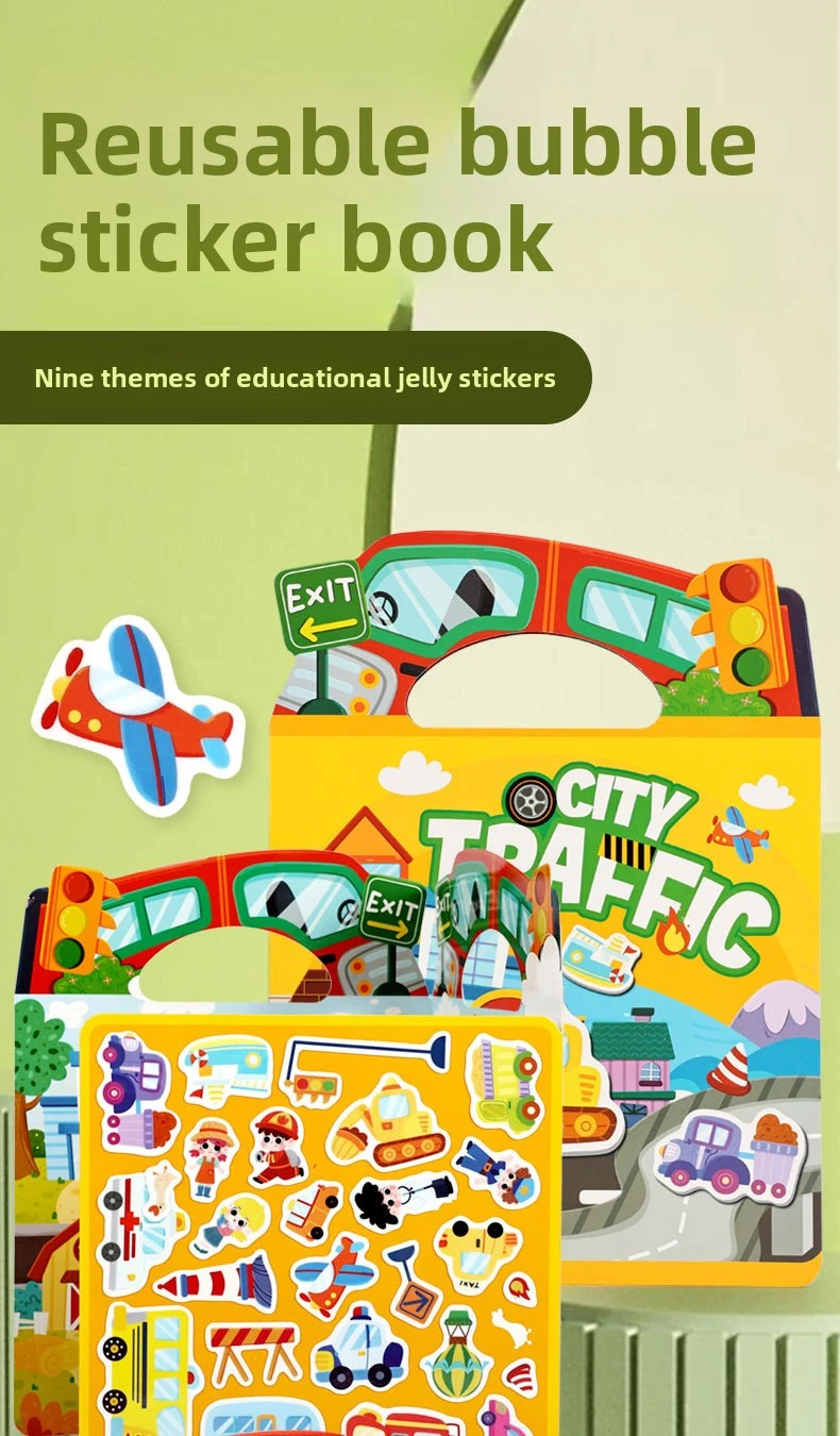 Libros de pegatinas reutilizables DIY para niños
