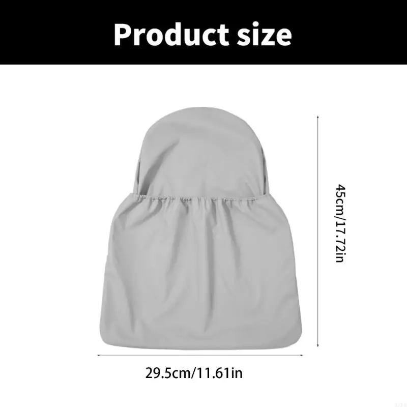 Trona bebé con bolsa impermeable PU – almacenaje en respaldo de silla - imagen 5