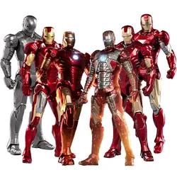 ZD Toys Figura de Acción Iron Man con Luz LED - Juguete Marvel para Niños