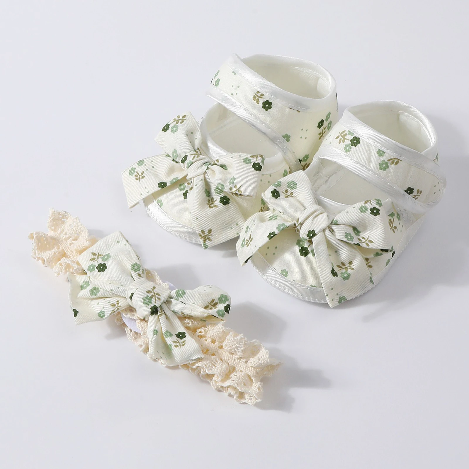 Zapatos primeros pasos planos de primavera para bebé niña florales - imagen 2