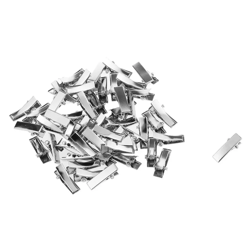 Pasador de pelo plateado para muñecas, accesorio de manualidades - imagen 3