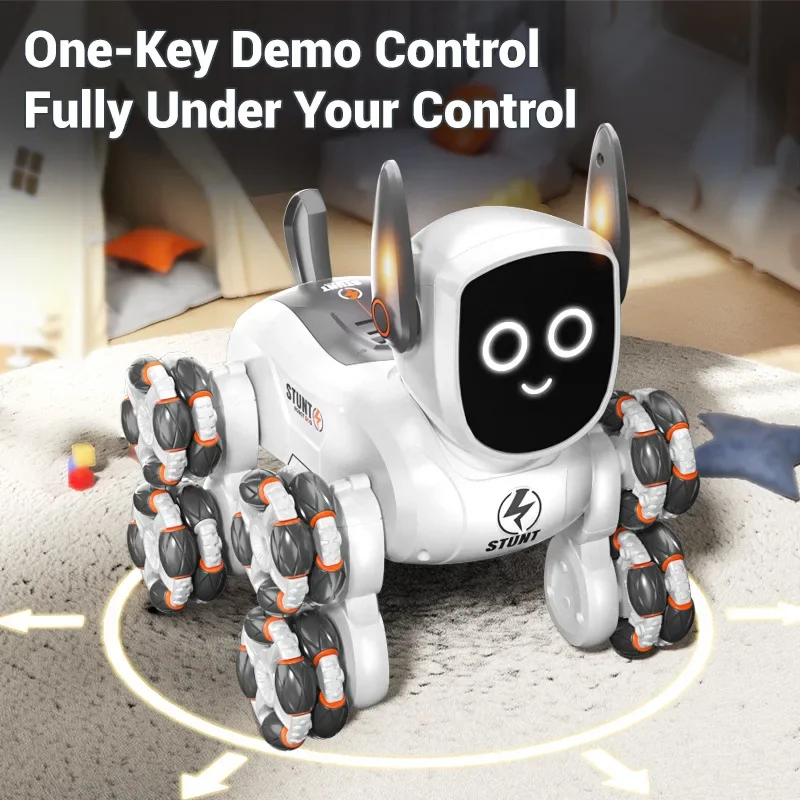 Perro robot interactivo con mando y voz para niños – Realista - imagen 2