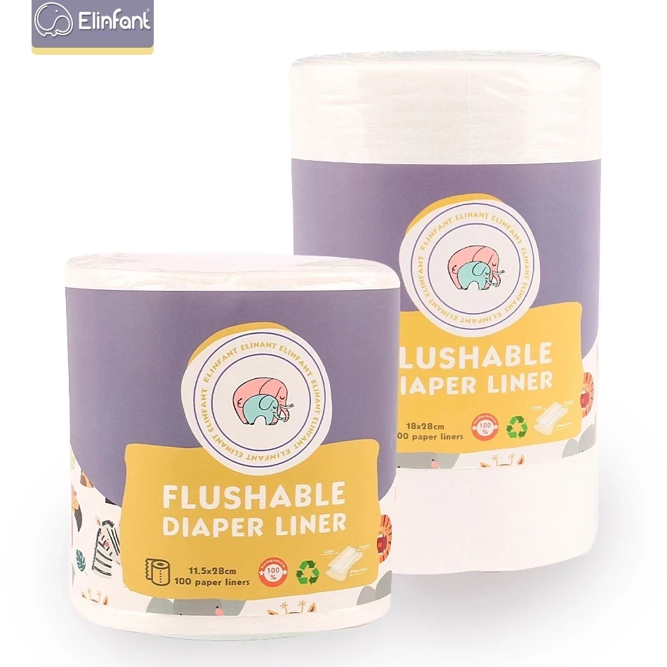 Elinfant Pañales Desechables de Bambú Biodegradables para Bebé