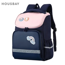 Mochila escolar impermeable con estampado dinosaurio para niños
