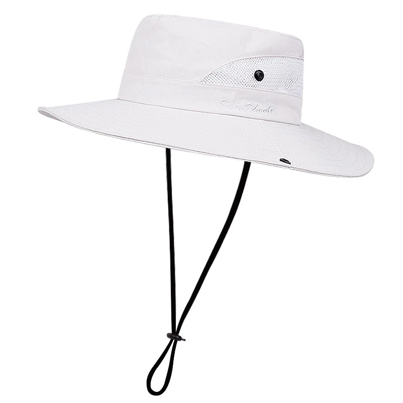 Gorro tipo panamá con protección solar y agujero para coleta - imagen 2