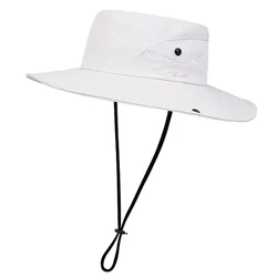 Gorro tipo panamá con protección solar y agujero para coleta