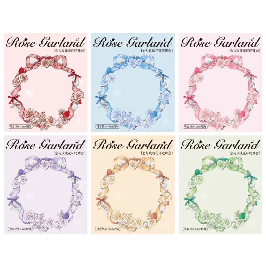 Funda protectora de PVC para pins con diseño de rosas - imagen 2