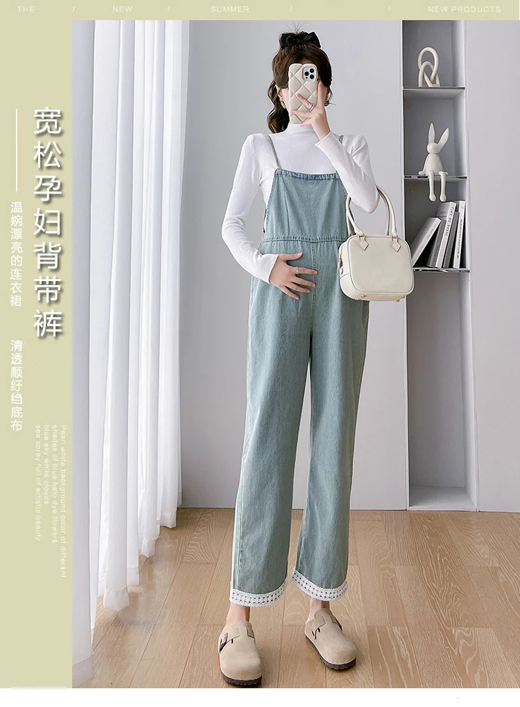Jeans de mezclilla de maternity con tela suave y elastizada