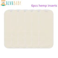 ALVABABY Insertos de cáñamo para pañal reutilizable – 4 capas