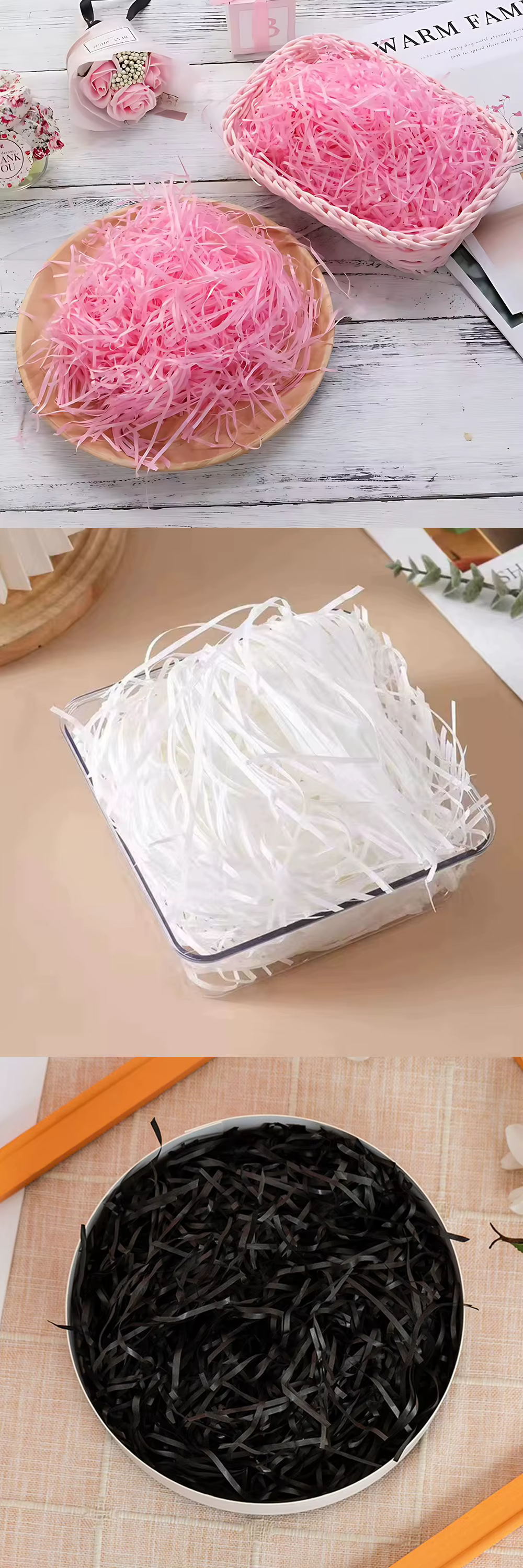 Detalle del material para forrar cajas de regalo