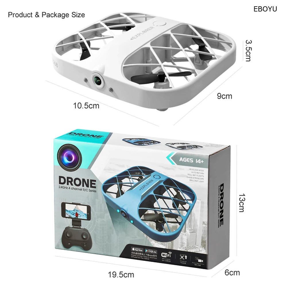 JJRC Minidron – Dron de bolsillo con cámara para niños - imagen 3