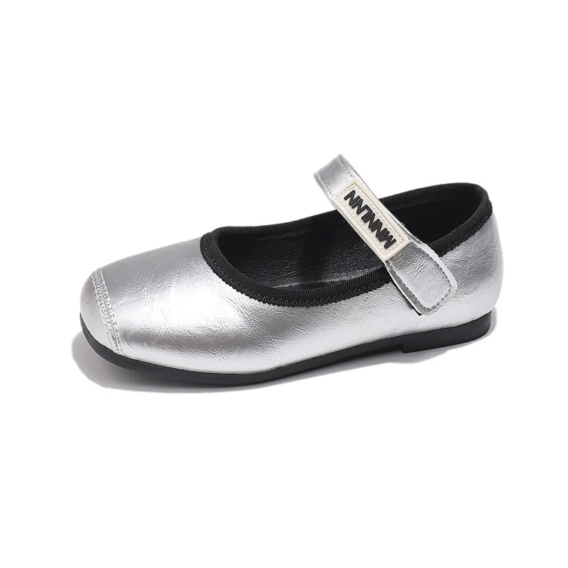 Zapatos planos de cuero para niños con estilo de moda - imagen 2