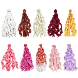 Cabello rizado para muñeca – Fibra de seda premium 1m