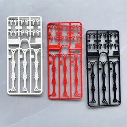 Placa angular ajustable Mini 4WD para cabezal en rojo y negro