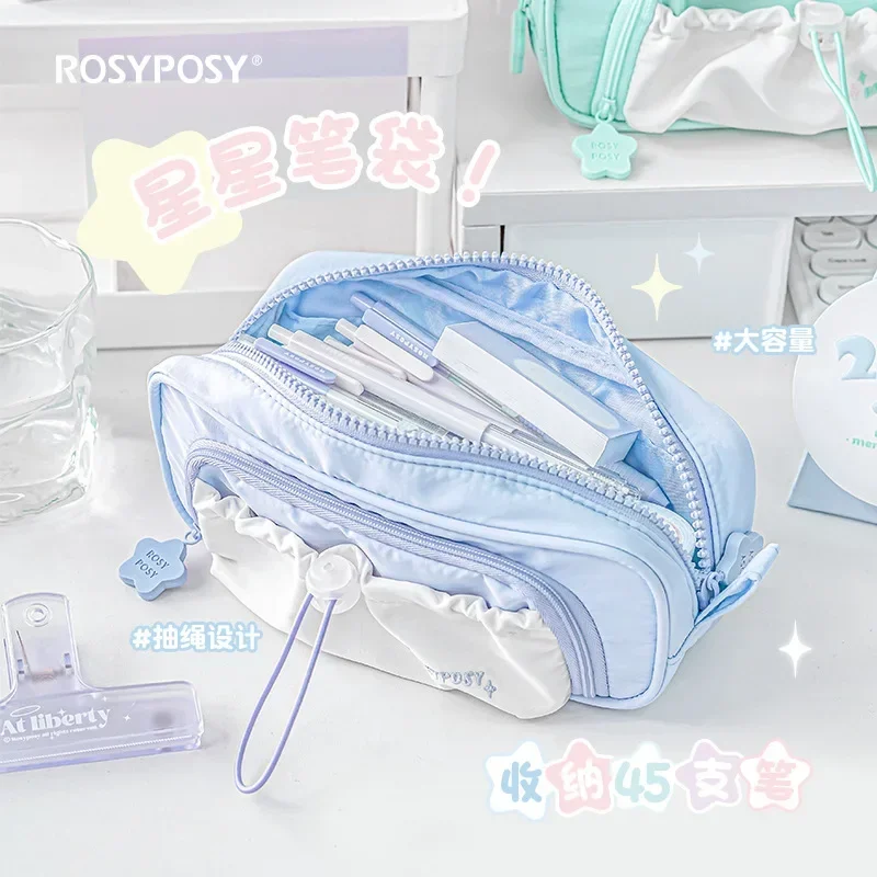 Bolsa de bolígrafo Star con cordón – Neceser doble capa para niños - imagen 3