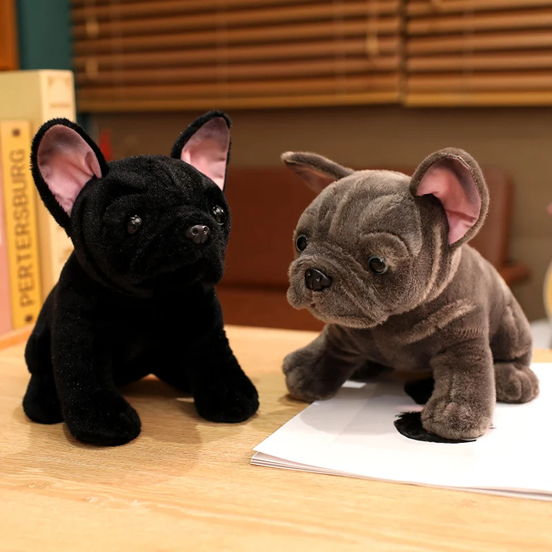 Peluche de bulldog realista suave para niños - imagen 4