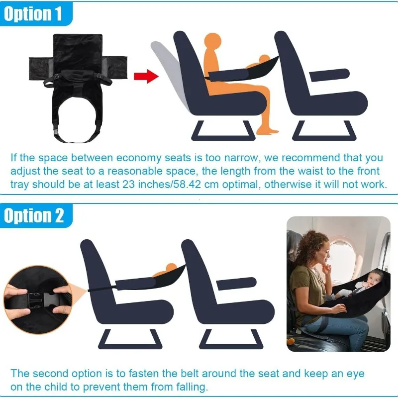 Extensor de asiento de avión en franela con bolsillo lateral