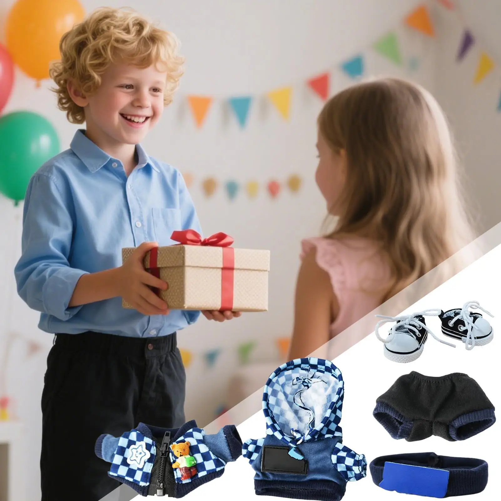 Conjunto para muñeca hecho a mano de vestir estilo infantil - imagen 5