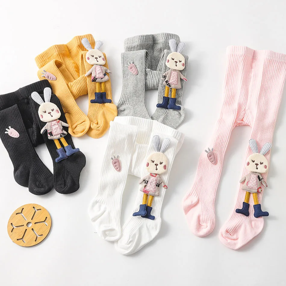 Calcetines y medias de punto acanalado para bebé – Estilo coreano suave - imagen 4