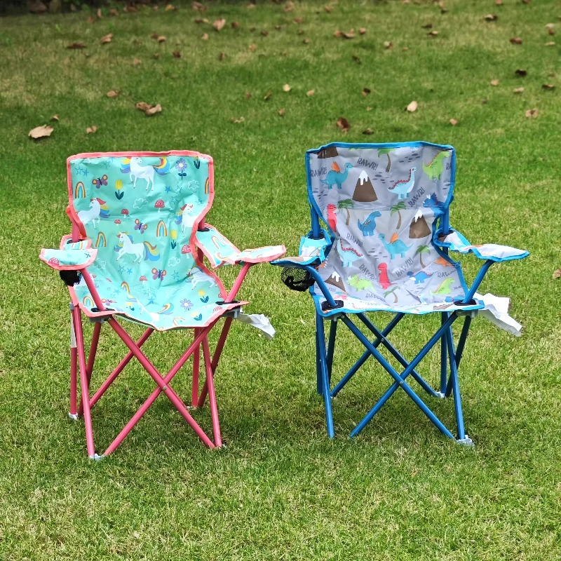 Silla plegable infantil de camping impermeable de acero antidesgarro