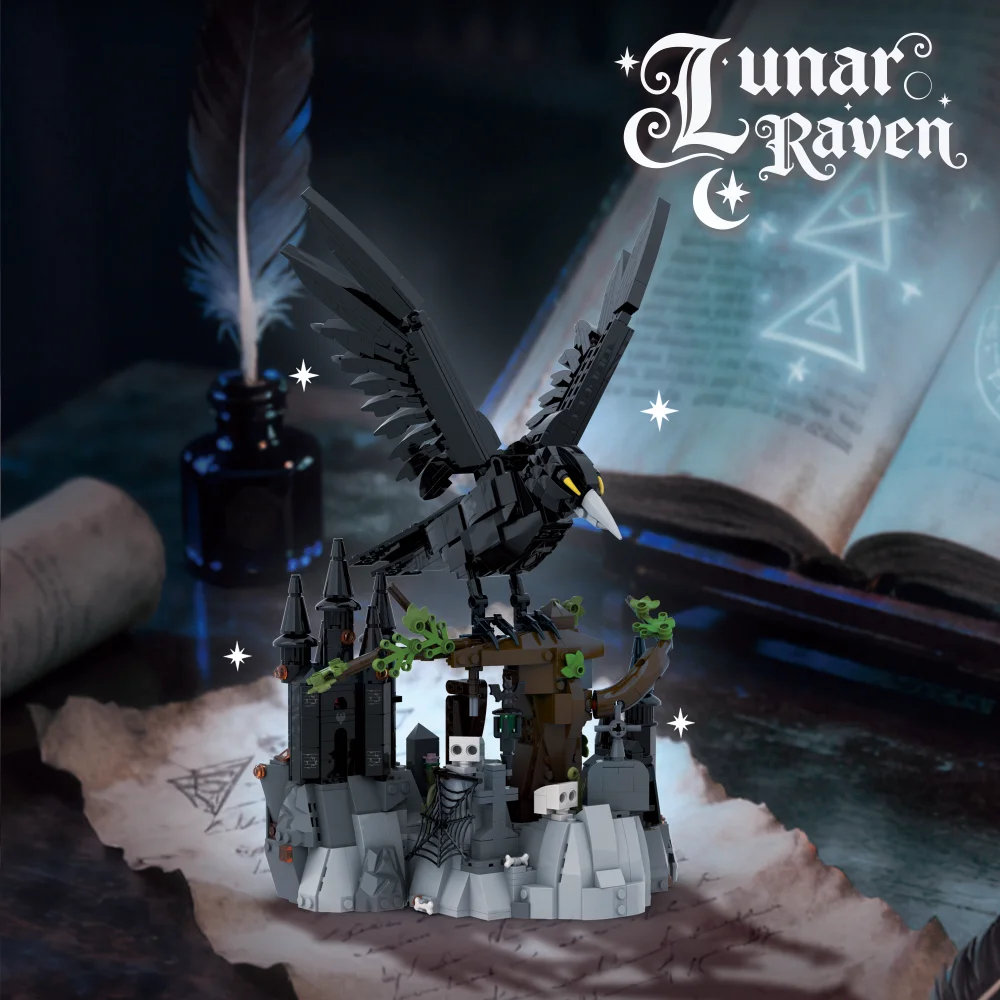 Bloques de construcción Raven luna con castillo arbóreo infantil - imagen 3