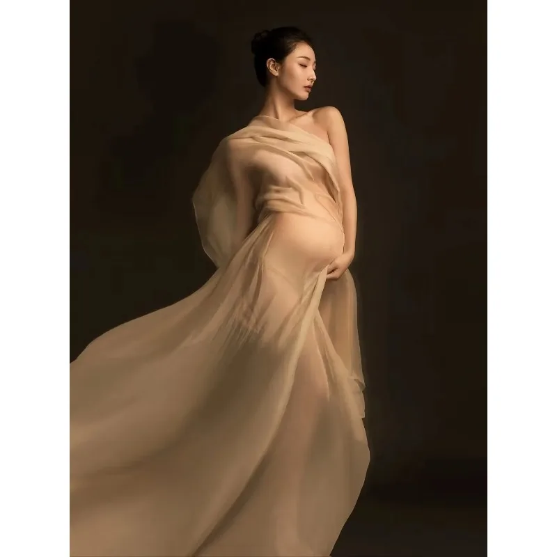 Accesorios para fotos de maternidad con tul transparente y suave - imagen 2