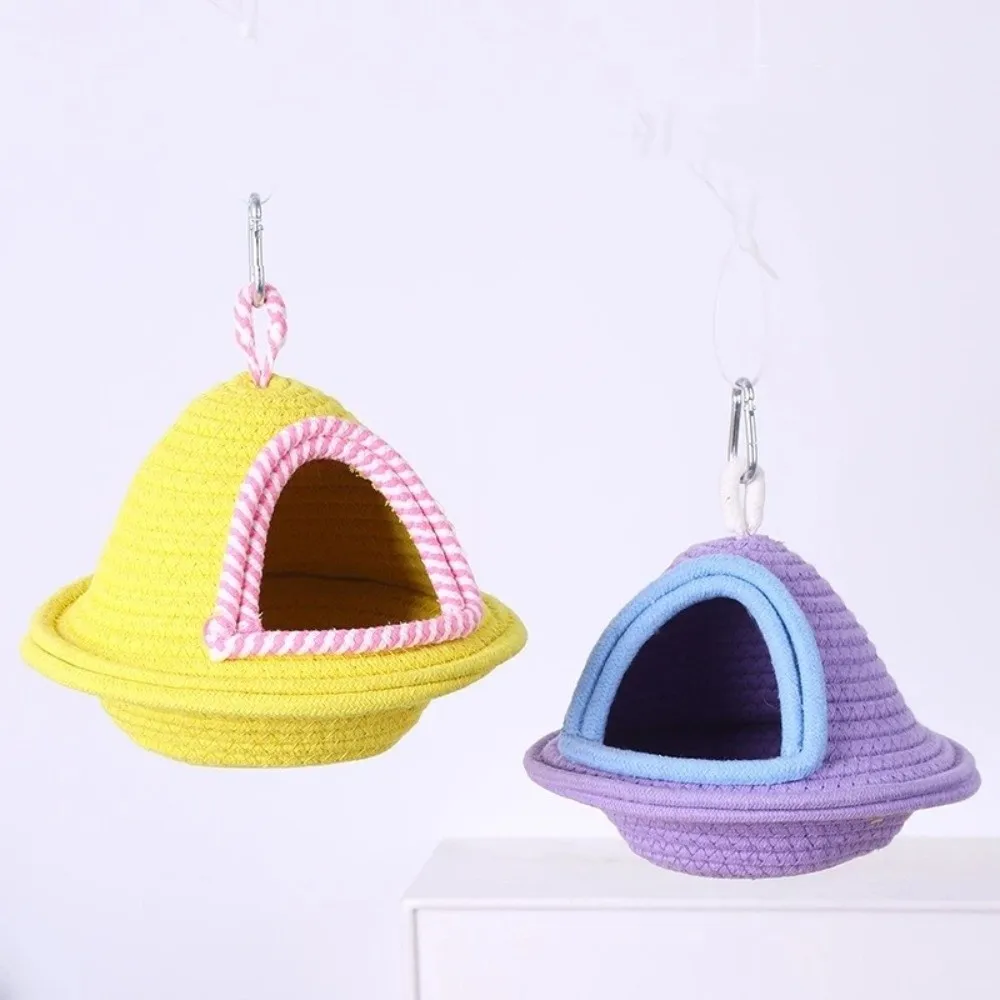 Cama colgante para loros de tejido resistente a mordeduras