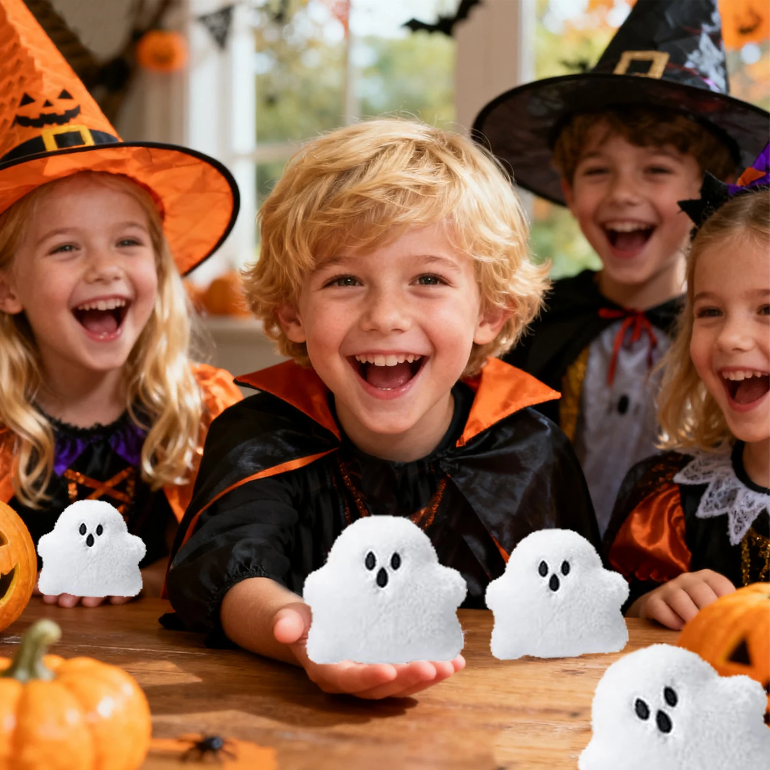 Llavero de peluche mini fantasma Halloween, juguete blando - imagen 5