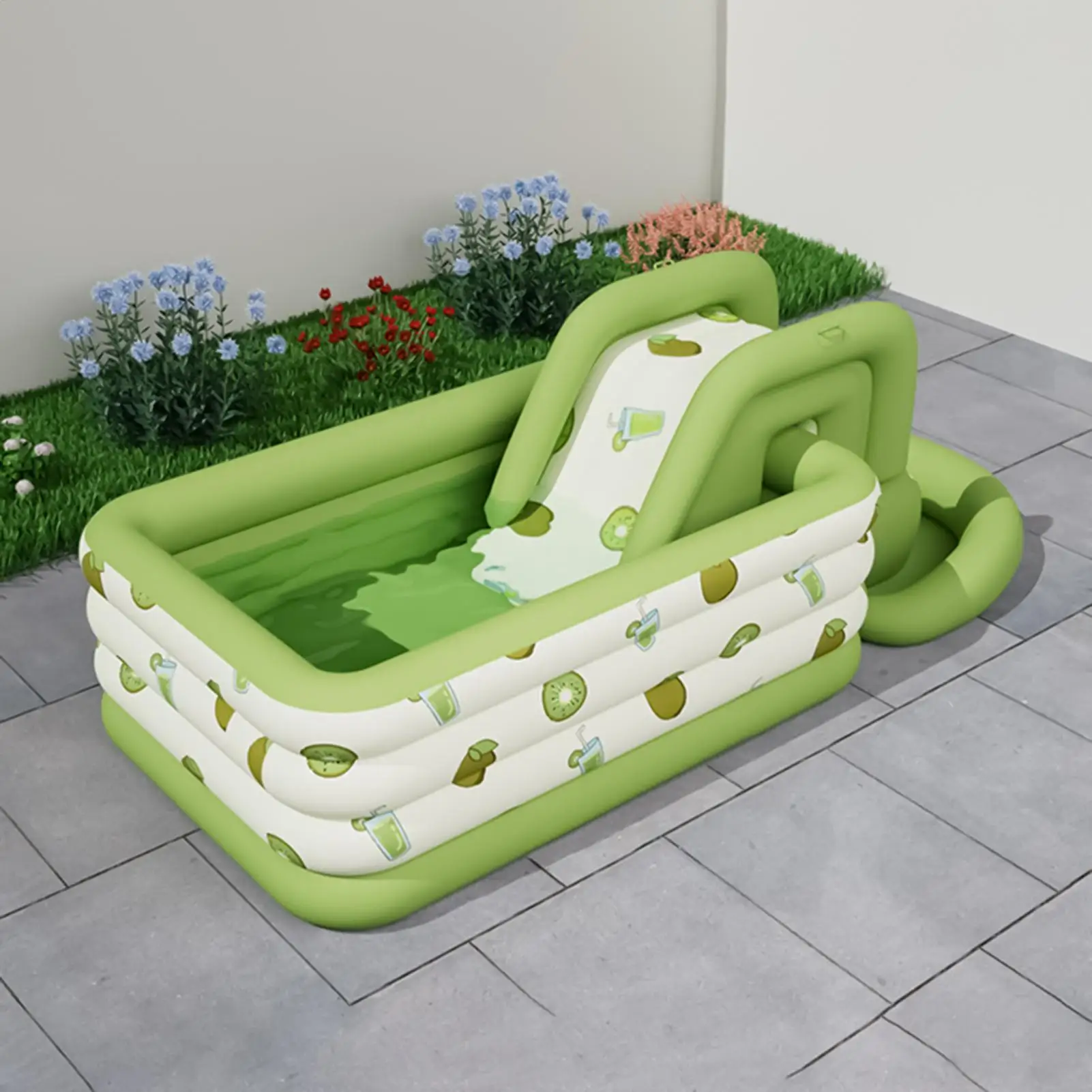 Tobogán inflable acuático para piscina: juguete de natación - imagen 2