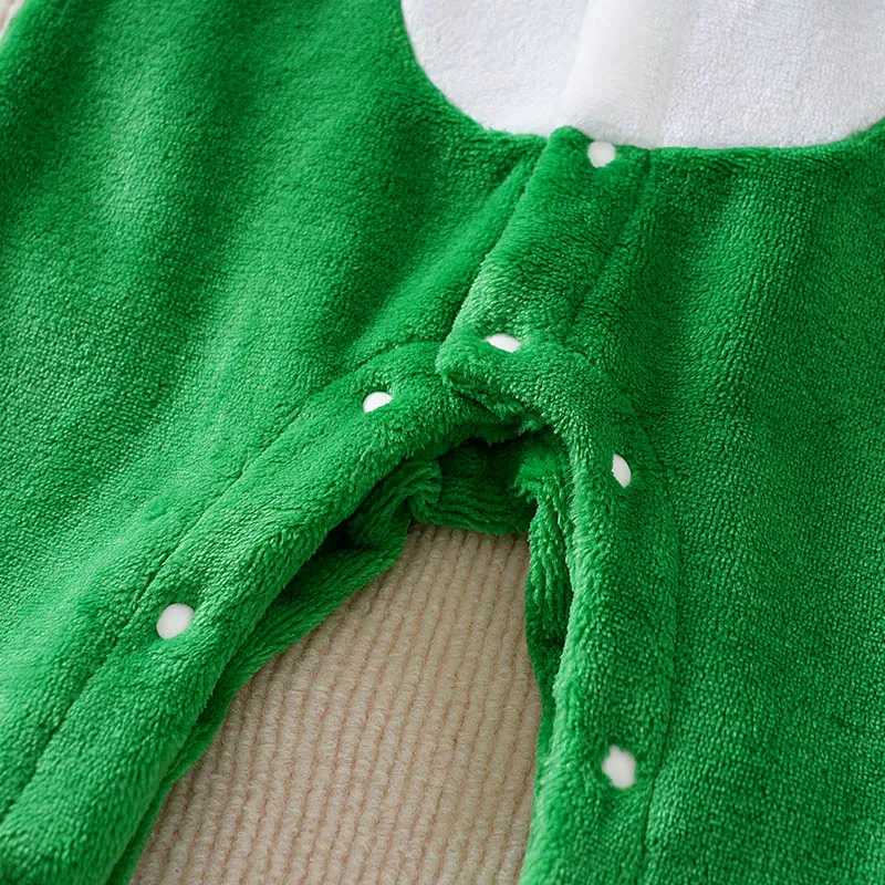 Pelele de bebé recién nacido de franela doble cara de invierno unisex - imagen 4