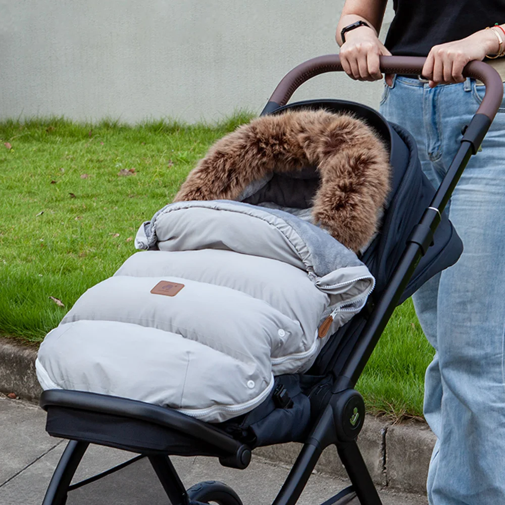 Saco polar para cochecito resistente al viento, transpirable y cálido