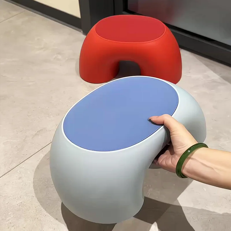 Taburete de baño antideslizante infantil con reposapiés redondos - imagen 5