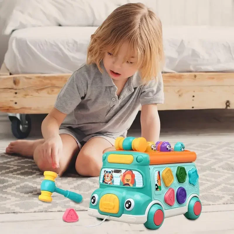 Juguete autobús educativo con música y clasificación para bebé - imagen 3