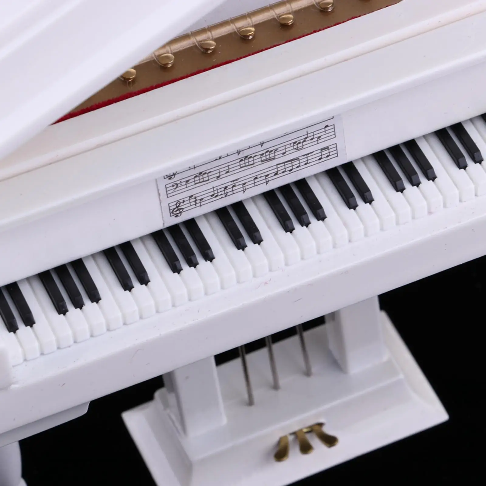 Piano en miniatura decorativo para casa de muñecas simulación - imagen 2