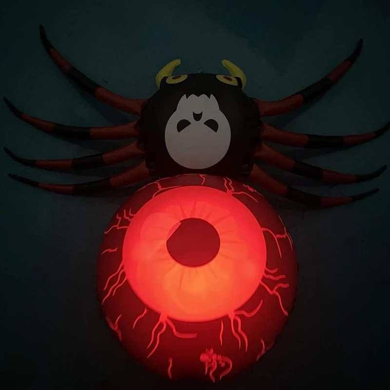 Araña inflable LED que brilla en la oscuridad para Halloween - imagen 5
