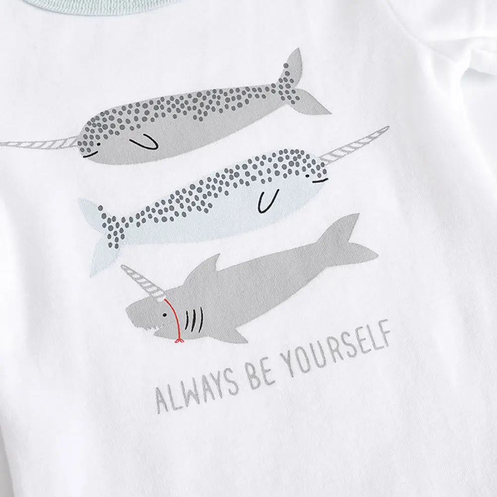 Conjunto de bebé de algodón unisex de manga corta - imagen 2