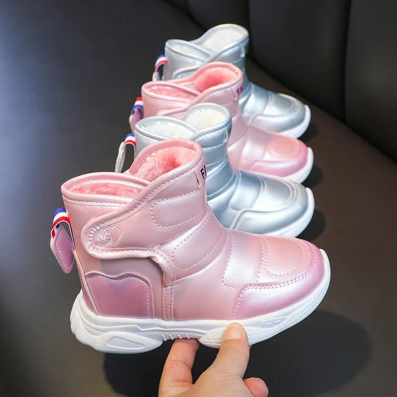 Botas de nieve acolchadas con forro térmico para niños - imagen 3