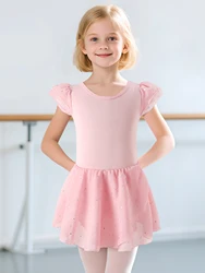 Conjunto de ballet tutú y leotardo con espalda cruzada