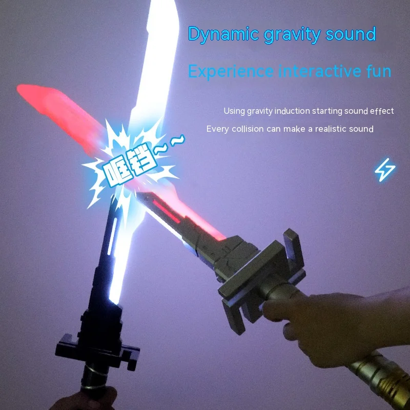 Sable de luz cyberpunk con luces y efectos de sonido para niños - imagen 3
