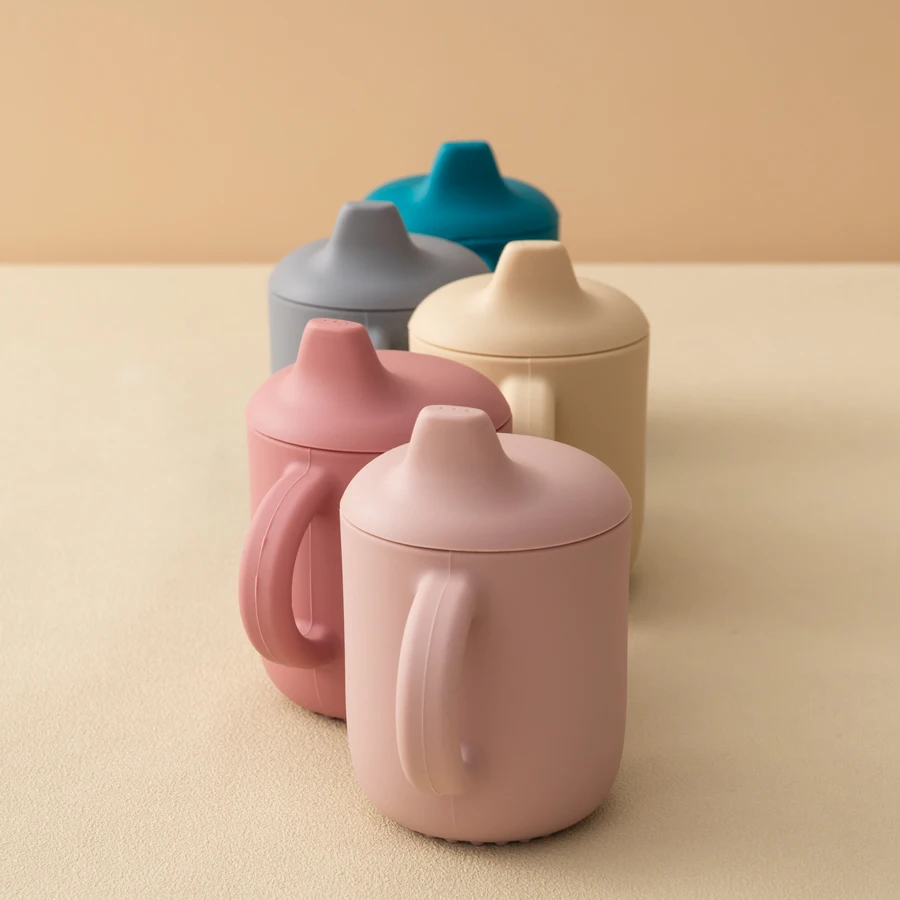 Taza infantil con pajita de silicona - sin BPA y tapa doble para niños - imagen 3